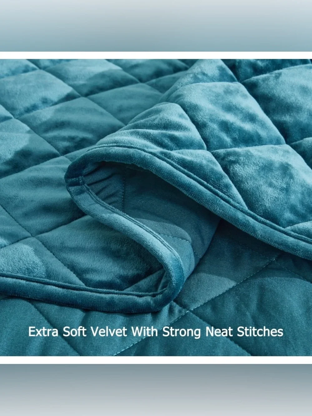 Plush Quilted oversized king Teal quilt Set